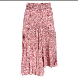 Isabel Marant Asymmetrical Skirt in Pink Floral